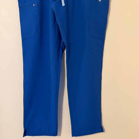 NWT Figs High Waisted Yola Skinny Scrub Pants Royal Blue Size XXL/T - Picture 2 of 11